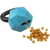Max Fusion Kettle Bell Dog Toy, Large, Blue, Made with Nike Grind
